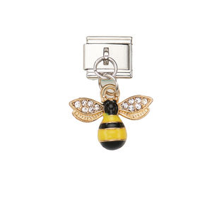 DIY Cuivre Modulaire <span class=keywords><strong>Italien</strong></span> Charmes Pieds Petite Fille Abeille Couronne Caméra Cocotier Fleur Étoile Lune Ours Kit Vente en Gros - Product Image 6