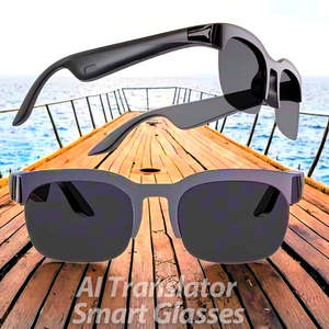 Lunettes de traduction intelligentes IA, assistant vocal IA, appels mains libres, lecture de musique, Bluetooth V6.0, lunettes de soleil intelligentes ENC - Product Image 2