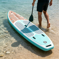 Planche de paddle gonflable tout usage de 10,6 pieds avec siège de pêche et porte-cannes, design portable