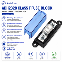 Bloc de fusibles haute puissance ADH2328-C2 AMG Mega Fuse Block en cuivre pour système audio automobile, marine, yacht, charge lourde, fusible de classe T 300A 48V batterie
