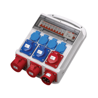 Boîte de prise industrielle Boîte de distribution IP44 avec disjoncteur MCB 16A 32A Prise et prise industrielles RCD 40A
