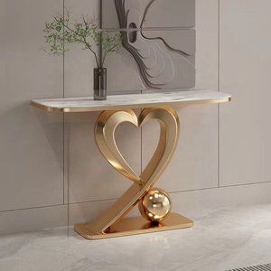 Sang Trọng Giao Diện Điều Khiển Bảng Hành Lang Đồ Nội Thất Nhập Cách Bên Bảng Với Vàng Thép Không Gỉ Khung Bằng Đá Cẩm Thạch Hàng Đầu - Product Image 2