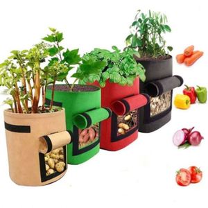 Sacs de culture en feutre pour plantes, capacité 10 gallons, pour jardin domestique, pot de pommes de terre, serre, culture de légumes, hydratation du jardin - Product Image 3