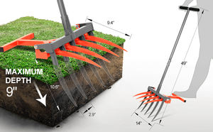Hoogwaardig Materiaal 2-In-1 Tool Crush Grond Graven Machines Hand Grond Graven Machine Hand Helmstok - Product Image 3