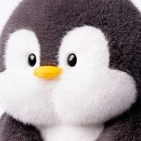 Pingouin Mignon 40cm en Coton PP Doux pour Décoration de Fête, Cadeau à Câliner, Jouets en Peluche Pingouin pour Enfants