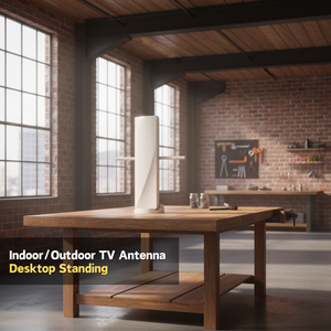 Antena HDTV Exterior Multidireccional de Panel Plano Antop de Alta Ganancia 36dB, Impedancia 75, VHF/UHF Mejorada, VHF-Tierra/Poste/Pared - Product Image 5