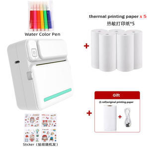 Mini Impresora Térmica Portátil de Plástico con para Notas de Estudio, Imágenes, Etiquetas DIY, Impresión de Códigos de Barras - en Existencia - Product Image 5