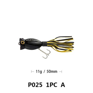 Leurres <span class=keywords><strong>de</strong></span> pêche Hula Popper à bouche bombée avec jupe en caoutchouc, 10 couleurs, yeux 3D, pour pêche en surface au bar - Product Image 6