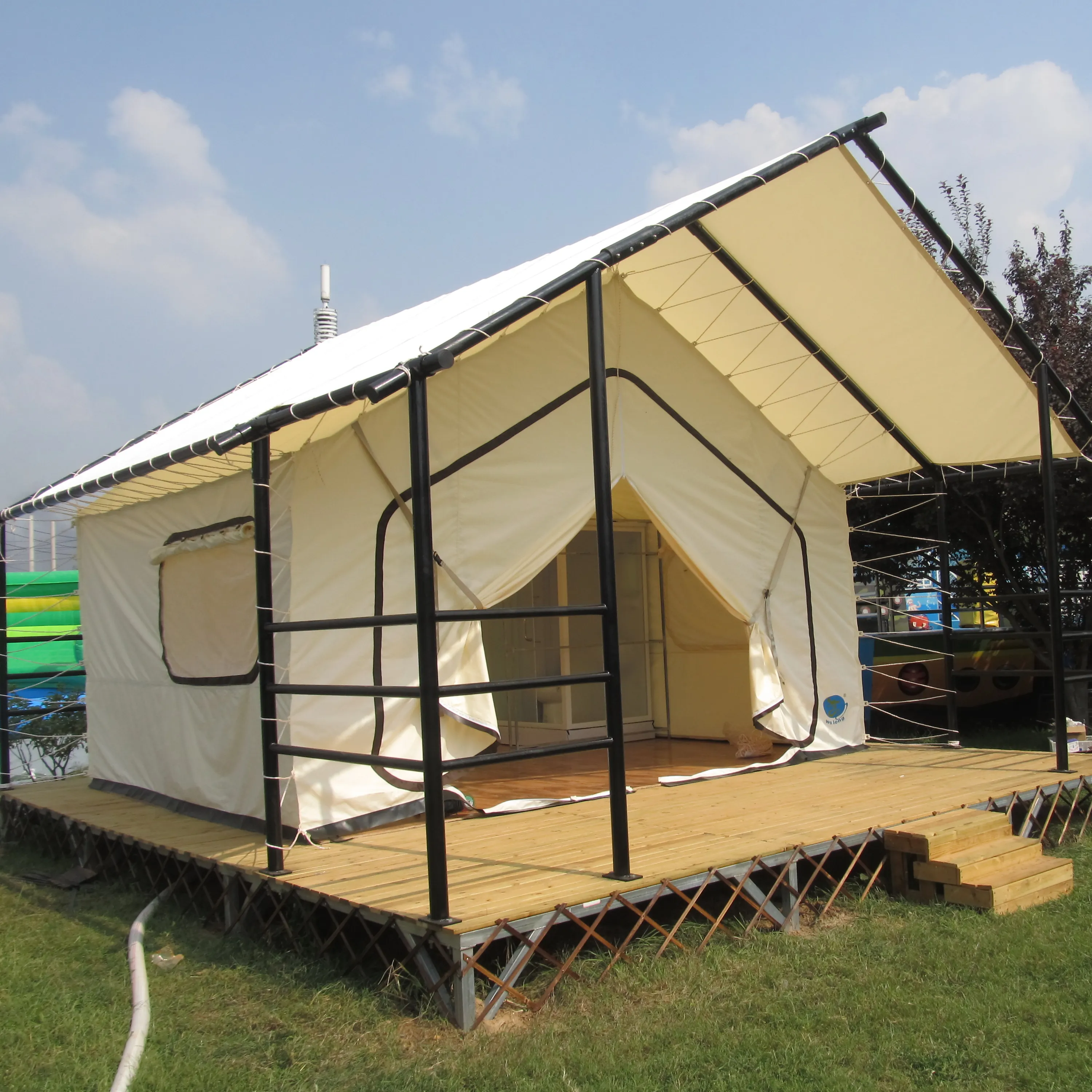 2024 เต็นท์ glamping คุณภาพสูงเชิงพาณิชย์สําหรับการพักผ่อนกลางแจ้ง glamping เต็นท์แคมป์คุณภาพสูงสําหรับขาย