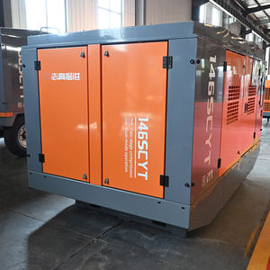 Дизельный воздушный компрессор ZEGA 146SCYT-12-18G с водяным охлаждением, бесшумный, экологичный, 17/15 м/мин, портативный, стационарный - Product Image 3