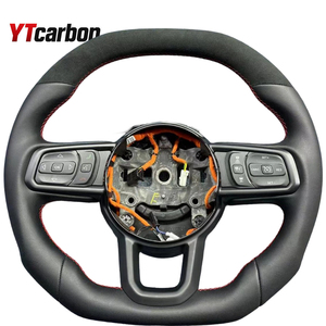Accesorios Interiores para Auto YTcarbo para Wrangler Gladiator JL JK 2018-2025, Volante Calefactable con Estilo de Cuero Completo - Product Image 6