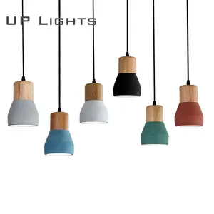 Lámpara de isla de cocina moderna para decoración del hogar, 1 Luz de 240 voltios, edison <span class=keywords><strong>blub</strong></span> zhongshan, lámpara colgante de cemento interior de hormigón - Product Image 1