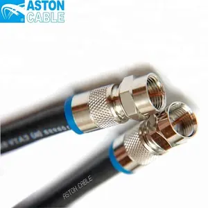 Высококачественный коаксиальный кабель с разъемом типа f RG6 от завода ASTON, по конкурентоспособной цене, разъем типа BNC