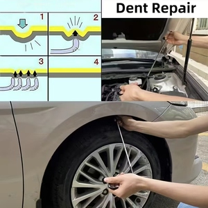 Tiges d'outils de carrosserie en aluminium en gros, 8 têtes de remplacement en alliage argentées, pour ateliers de <span class=keywords><strong>réparation</strong></span> automobile professionnels, <span class=keywords><strong>prix</strong></span> d'usine - Product Image 5