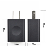 Adaptador de Corriente de Pared de Alta Calidad con Puerto USB, Salida de 1A a 2A, Cargador de Teléfono Móvil, Adaptador USB Tipo C