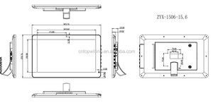 Công nghiệp 15 & 15.6 inch Android tất cả trong một máy tính bảng PC mới với RK3288 rk3568 RK3399 RJ45 Mạng 2GB Dung lượng bộ nhớ - Product Image 5