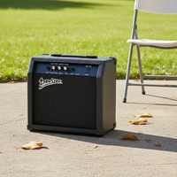 Amplificateur de guitare électrique 15W Deviser YX-TG-15W à succès, 1 entrée avec distorsion aigus, noir/orange, en vente directe d'usine chinoise