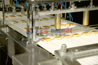 Machine de fabrication de gâteaux Dora haute technique TG Machine à tarte en pâte de haricots Ligne de crêpes Dorayaki à vendre