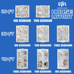 <span class=keywords><strong>Casa</strong></span> Container Prefabbricata Pronta da 40 Piedi 20 Piedi Espandibile, con 2, 3 o 4 Camere da Letto, <span class=keywords><strong>in</strong></span> <span class=keywords><strong>Vendita</strong></span> come Casetta Mobile - Product Image 6