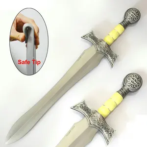Western Style Islamic Pu Cosplay Sword Halloween Costume Accessories Weapon Toys Foam Larp Sword