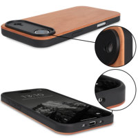 Casing Ponsel Kayu Solid Alami Baru Anti Guncangan dengan Bumper TPU Anti Selip untuk iPhone 17 Air, Logo Ukiran Laser Kustom Grosir