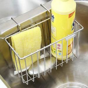 Moderno escurridor de pared de acero inoxidable 304 para fregadero de cocina, cesta colgante para paños y detergente, para uso hotelero - Product Image 3