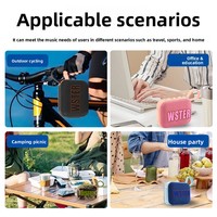 Mini haut-parleur stéréo portable multifonctionnel d'extérieur avec subwoofer, nouveau modèle exclusif pour le commerce international, en plastique