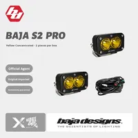 Feux de route carrés pour moto BAJA Designs Baja-S2 Off-Road, feux auxiliaires