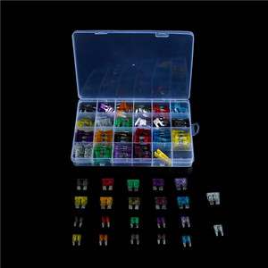 Kit de 220 mini-fusibles automobiles assortis 5A-30A universels 12V 24V 36V avec boîte en plastique pour camion, camping-car, marine - Product Image 4