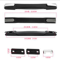 Poignées de valise ergonomiques antidérapantes de luxe, tendance, professionnelles, vintage, en plastique, durables, de haute qualité, accessoires pour chariot de bagages