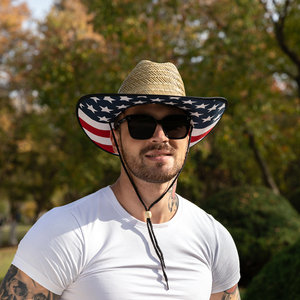 Tùy chỉnh cỏ tự nhiên cao bồi Cowgirl mũ rơm với dưới vành pint - Product Image 6