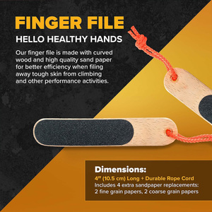 Lima de uñas de doble cara diseñada para grietas causadas por la fricción y para escaladores experimentados con callosidades gruesas - Product Image 3