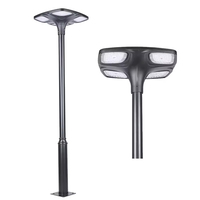 Vente directe usine – Lampadaire solaire intégré 20W 30W 40W 50W IP65 à commande vocale pour jardin et aménagement paysager, température de couleur multiple