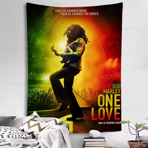 Cantante B-<span class=keywords><strong>Bob</strong></span> Cool M-<span class=keywords><strong>Marley</strong></span> tapiz Aubusson tejido dormitorio Fondo tela impresa vacaciones hogar fiesta pared tapiz - Product Image 1