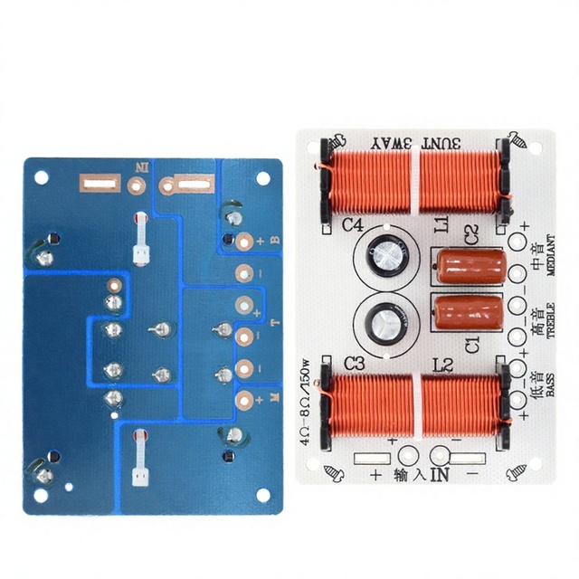 3 Way Audio Speaker 150W Crossover Circuit Treble Midrange Bass Module Audio Speaker Frequency Divider Home Loudspeaker