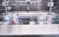 Machine d'emballage, de remplissage et de scellage de sachets de café certifiée CE S-180T HFFS, sachet double, scellage sur 3 ou 4 côtés