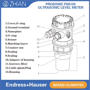 Siêu âm cảm biến mức chất lỏng endress + hauser Thiết bị đo siêu âm E + H fmu30 cảm biến mức không tiếp xúc - Product Image 5