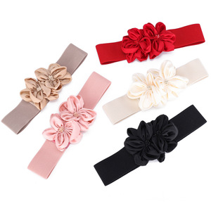 <span class=keywords><strong>Cintura</strong></span> larga da <span class=keywords><strong>donna</strong></span> <span class=keywords><strong>cintura</strong></span> in vita larga elastica grande fiore Cinch cinture elastiche da <span class=keywords><strong>donna</strong></span> - Product Image 3