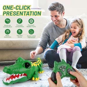 2.4G Afstandsbediening Krokodil Speelgoed Interactieve Bijten Actie En Grap Spel Elektrische Rc Programmering Roterende Alligator Met Geluid - Product Image 2