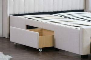 מודרני אירופאי עיצובים כפול אחסון מיטת מלך מלכת גודל עם מגירת הדום בד מיטה עות 'מאני אחסון מיטת - Product Image 6