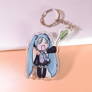 HanXin güzel kız anahtarlık müzik not bandı konser bellek için Anime akrilik tarzı UV baskı plastik anahtarlık Merch