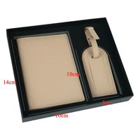 Ensemble de portefeuille de voyage et de protège-passeport en cuir PU de luxe, élégant cadeau pour témoin ou demoiselle d'honneur, porte-passeport de voyage personnalisé