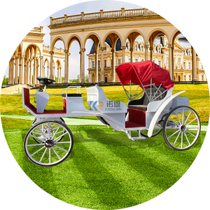 Chariot à 4 passagers Royal Horse Carriage <span class=keywords><strong>Deluxe</strong></span> Pumpkin Carriage Buggy Drivable Sightseeing Horse Buggy For Bride Wedding - Product Image 2