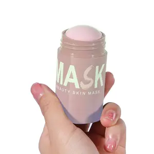 Masque nettoyant au charbon de bois de turmerique et de rose organique, avec bâton en argile, au charbon vert, perche, pour traitement de l'acné, 10 unités