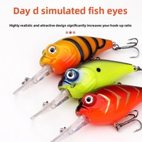 Leurre flottant crankbait pour lancer longue distance, minnow à longue queue, leurre dur artificiel réaliste avec billes sonores et doubles hameçons, vente en gros