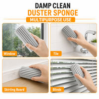 Éponge de nettoyage réutilisable à picots, activée par l'eau, pour attraper la poussière et l'humidité, pour stores, taille personnalisée OEM