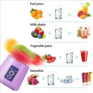 Wholesale Electric Personal Fruit Ice Smoothie 6 Blade Mini Home Usb Rechargeable Portable Juicer Blender - Product Image 4