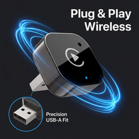 Adaptateur universel sans fil 2-en-1 CarPlay et Android Auto avec fonction Street Control et Bluetooth 5.0 portable