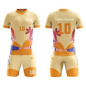 サッカートレーニングキットOEMフットボルウェアカスタムサッカーチームスポーツウェアシャツ付きショーツセット - Product Image 4