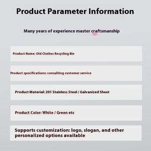 Kabinet tempat sampah komunitas luar ruangan cerdas kustom untuk jimat pakaian lama untuk penyimpanan amal - Product Image 4